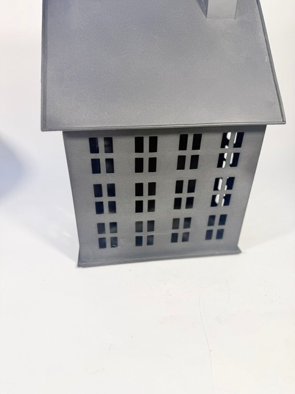 Candle Holder Luminary Metal Primitive House Vintage Colonial Zinc Metal Porch T - Picture 5 of 16
